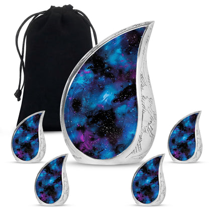 Personalized Galaxy Cremation Urn for Loved One - 10-inch, 200 cu in - Yatskia