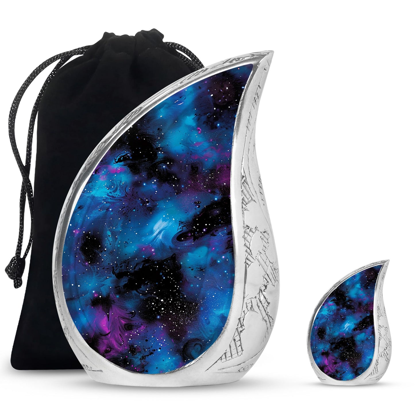 Personalized Galaxy Cremation Urn for Loved One - 10-inch, 200 cu in - Yatskia