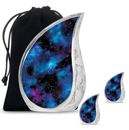 Personalized Galaxy Cremation Urn for Loved One - 10-inch, 200 cu in - Yatskia