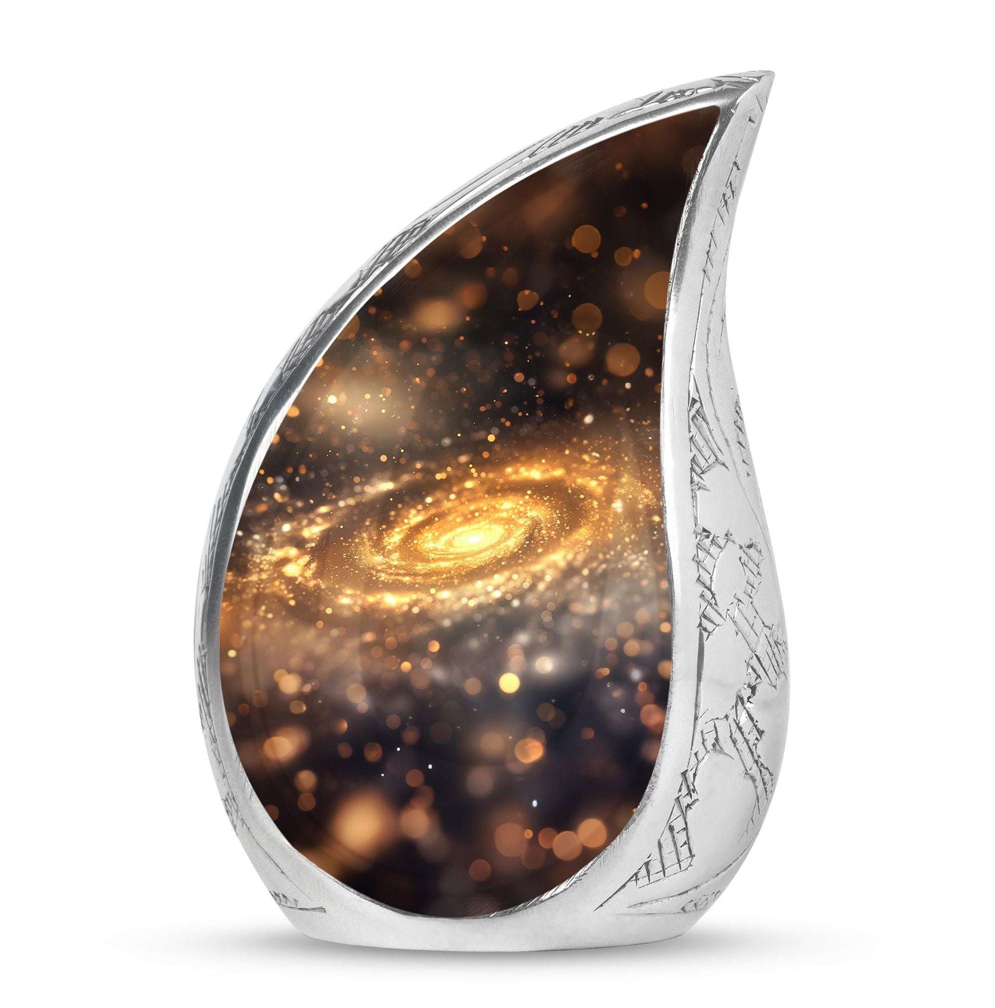 Beautiful Galaxy Decorative Funeral Urn - Burial Urns For Adult Human Ashes