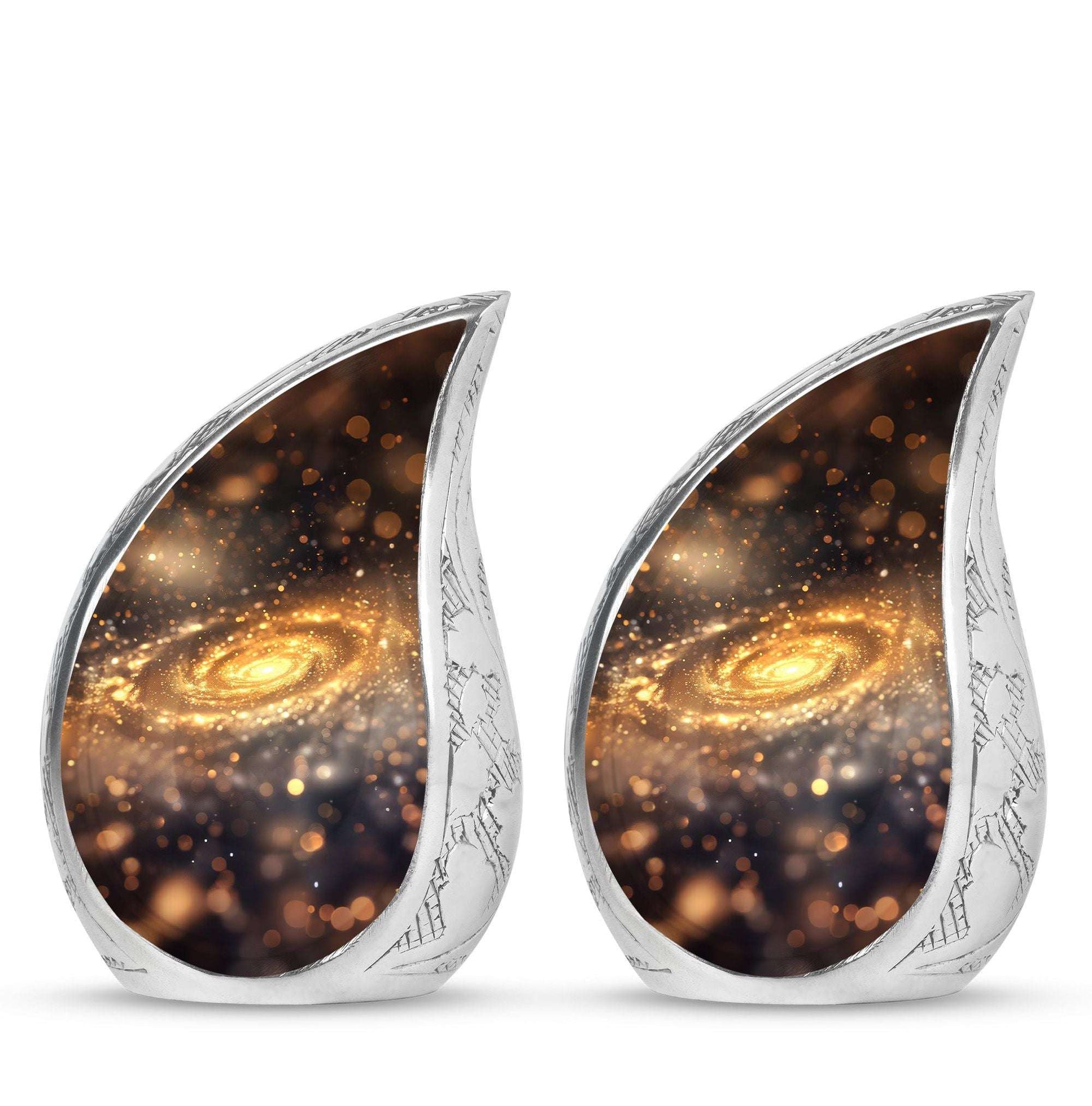 Beautiful Galaxy Decorative Funeral Urn - Burial Urns For Adult Human Ashes
