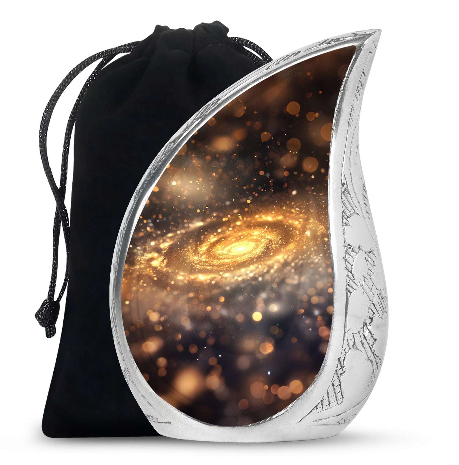 Beautiful Galaxy Decorative Funeral Urn - Burial Urns For Adult Human Ashes