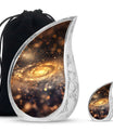Beautiful Galaxy Decorative Funeral Urn - Burial Urns For Adult Human Ashes