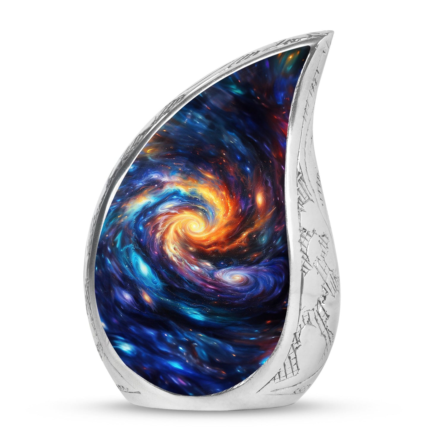 Personalized Galaxy Keepsake Urn for Loved One - 10-inch, 200 cu in - Yatskia
