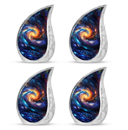 Personalized Galaxy Keepsake Urn for Loved One - 10-inch, 200 cu in - Yatskia