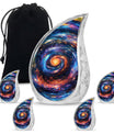 Galaxy Theme Large Urn With 4 Keepsake Urn