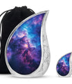 Galaxy Theme Large Urn With 1 Keepsake Urn