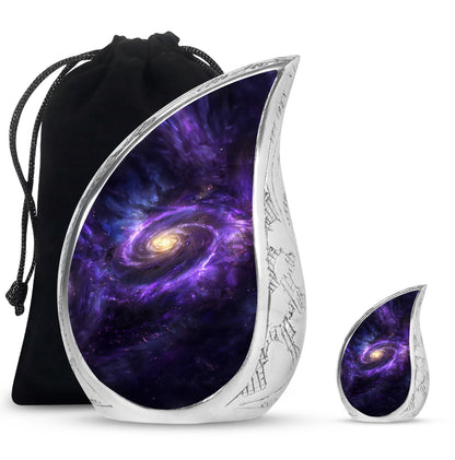 Galaxy Theme Large Urn With 1 Keepsake Urn