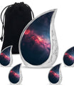 Galaxy Theme Large Urn With 4 Keepsake Urn