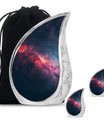 Galaxy Theme Large Urn With 2 Keepsake Urn