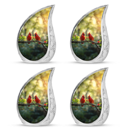 Cardinal Bird Theme 3 Inch Keepsake Pack of 4