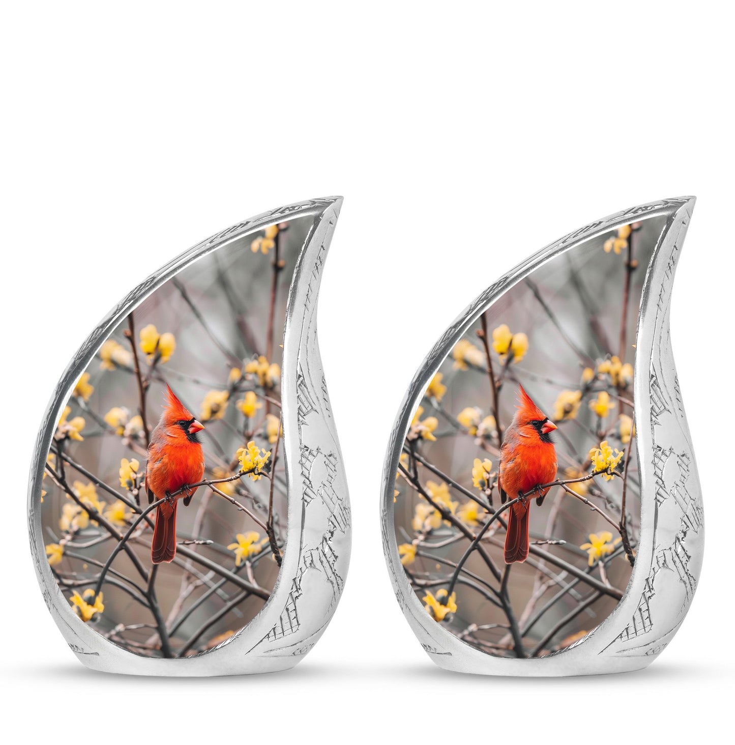 Cardinal Bird Theme 3 Inch Keepsake Pack of 2
