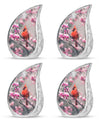 Cardinal Bird Theme 3 Inch Keepsake Pack of 4