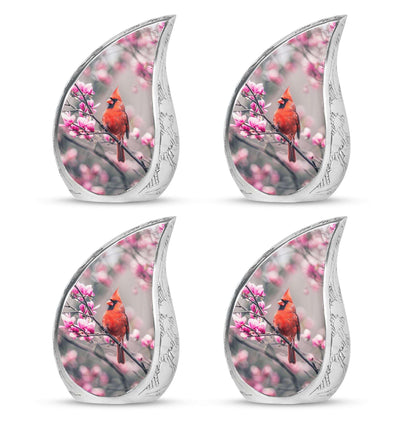 Cardinal Bird Theme 3 Inch Keepsake Pack of 4