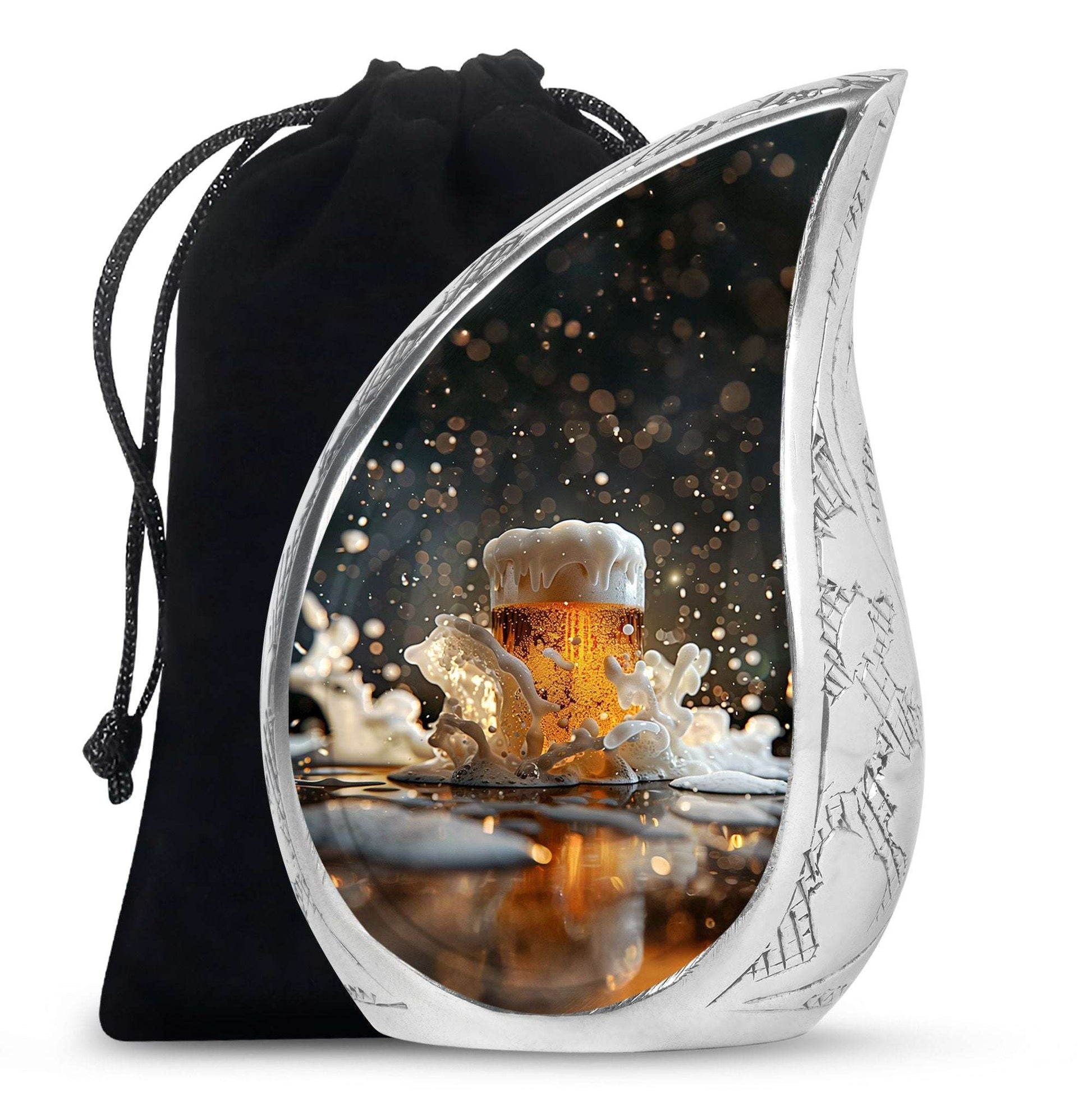 Beer Theme Large Urn 10 Inch