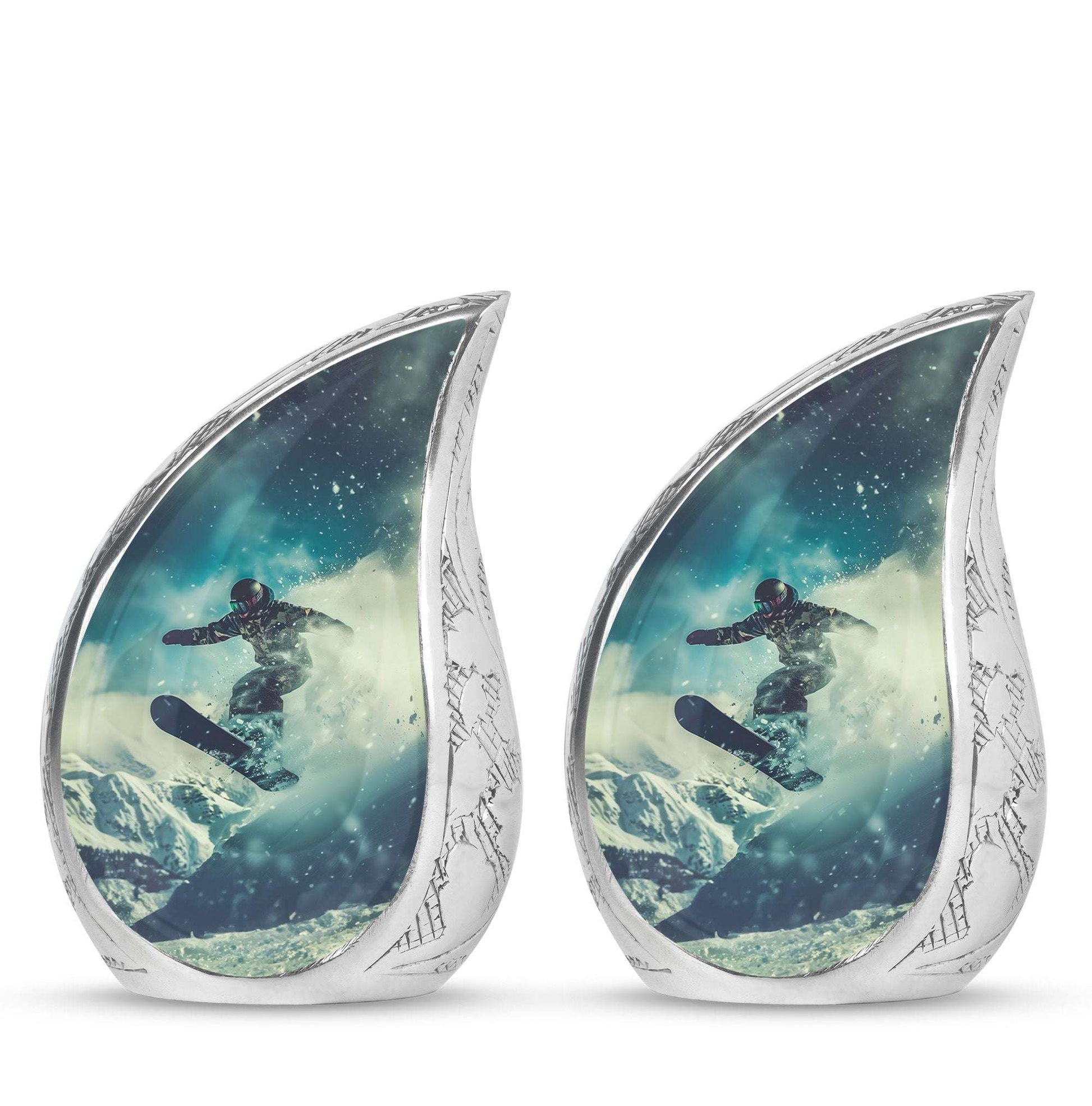 Snowboarding Theme 3 Inch Keepsake Pack of 2