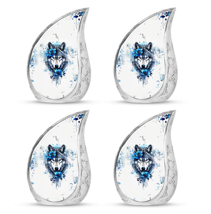 Wolf Theme 3 Inch Keepsake Pack of 4
