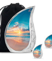 Sunset Beach Theme Large Urn With 2 Keepsake Urn