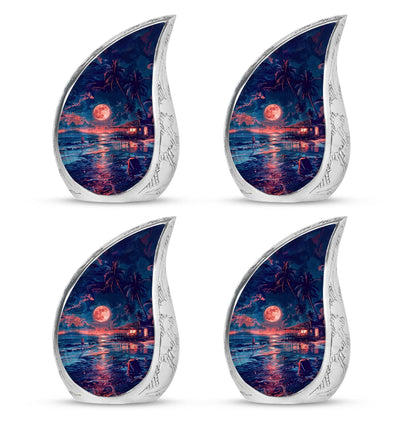 Night Beach Theme 3 Inch Keepsake Pack of 4