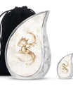 Dragons Theme Large Urn With 1 Keepsake Urn