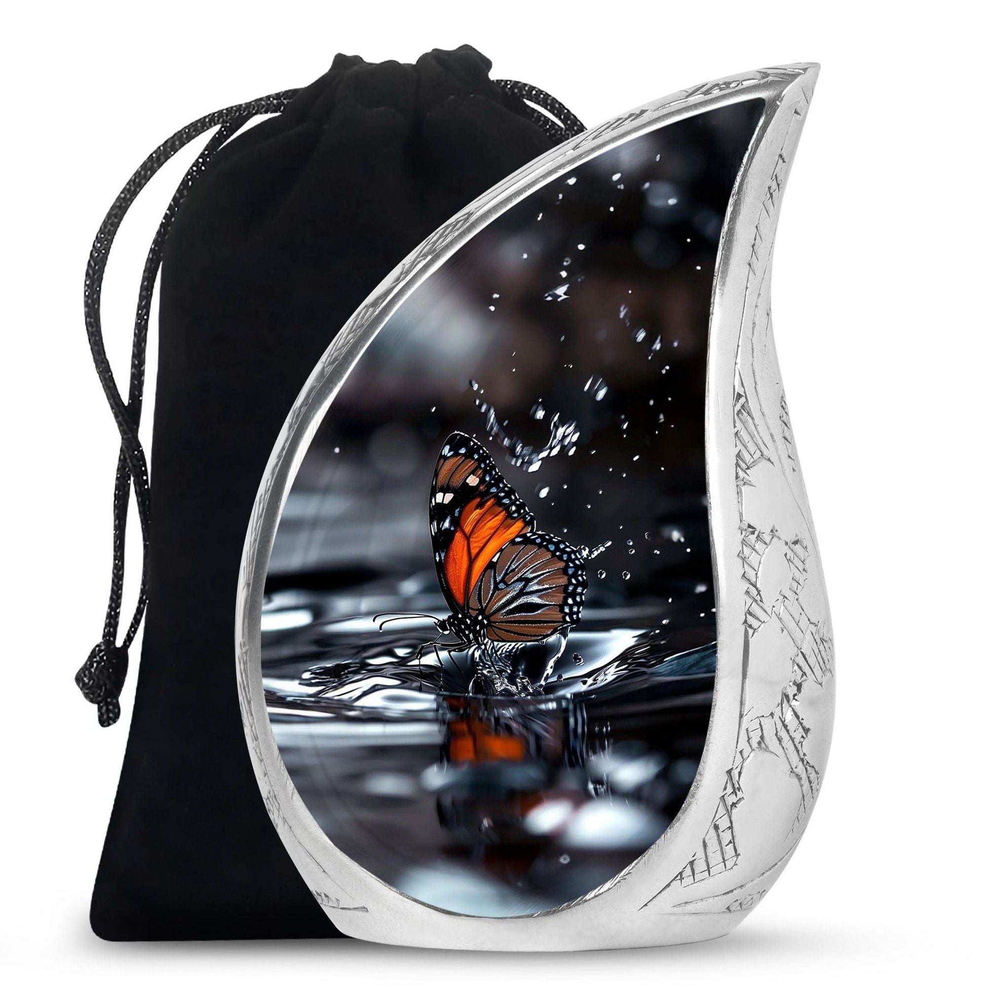 Butterfly Theme Large Urn 10 Inch