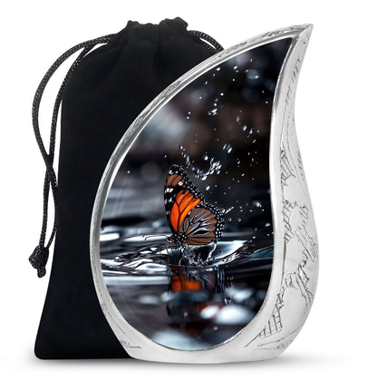 Butterfly Theme Large Urn 10 Inch