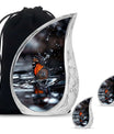 Butterfly Theme Large Urn With 2 Keepsake Urn