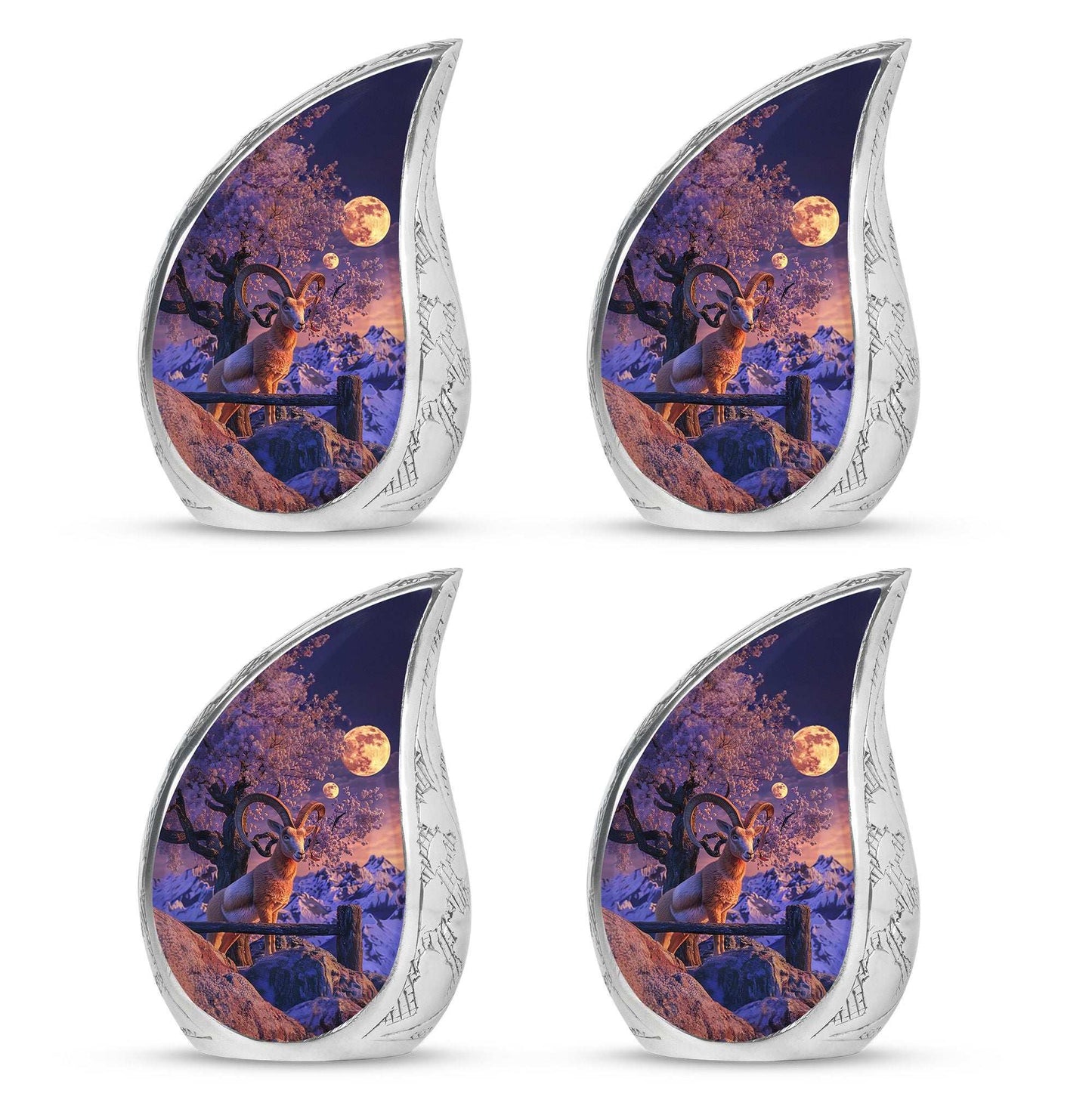 Goat Theme 3 Inch Keepsake Pack of 4