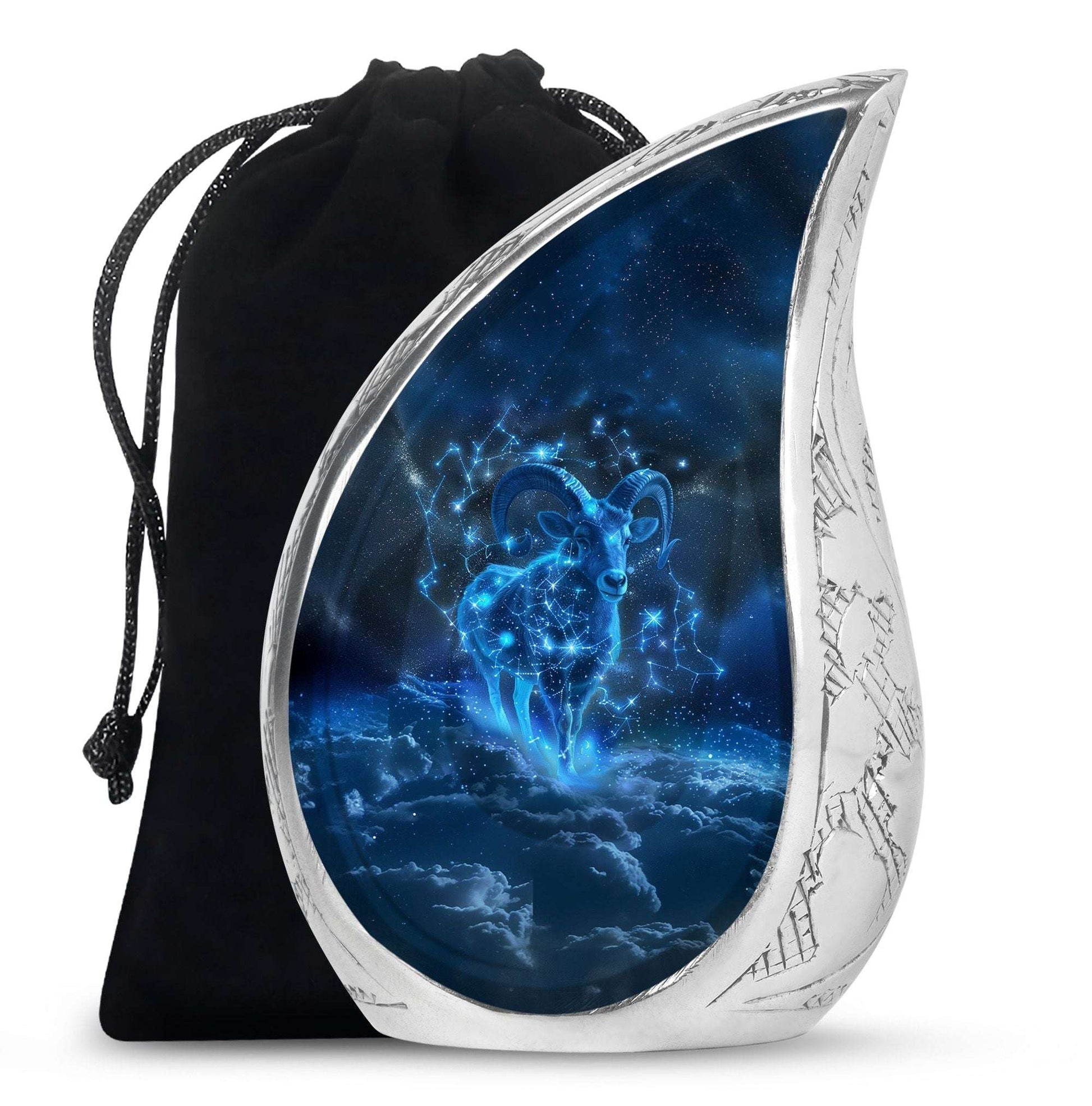 Goat Theme Large Urn 10 Inch