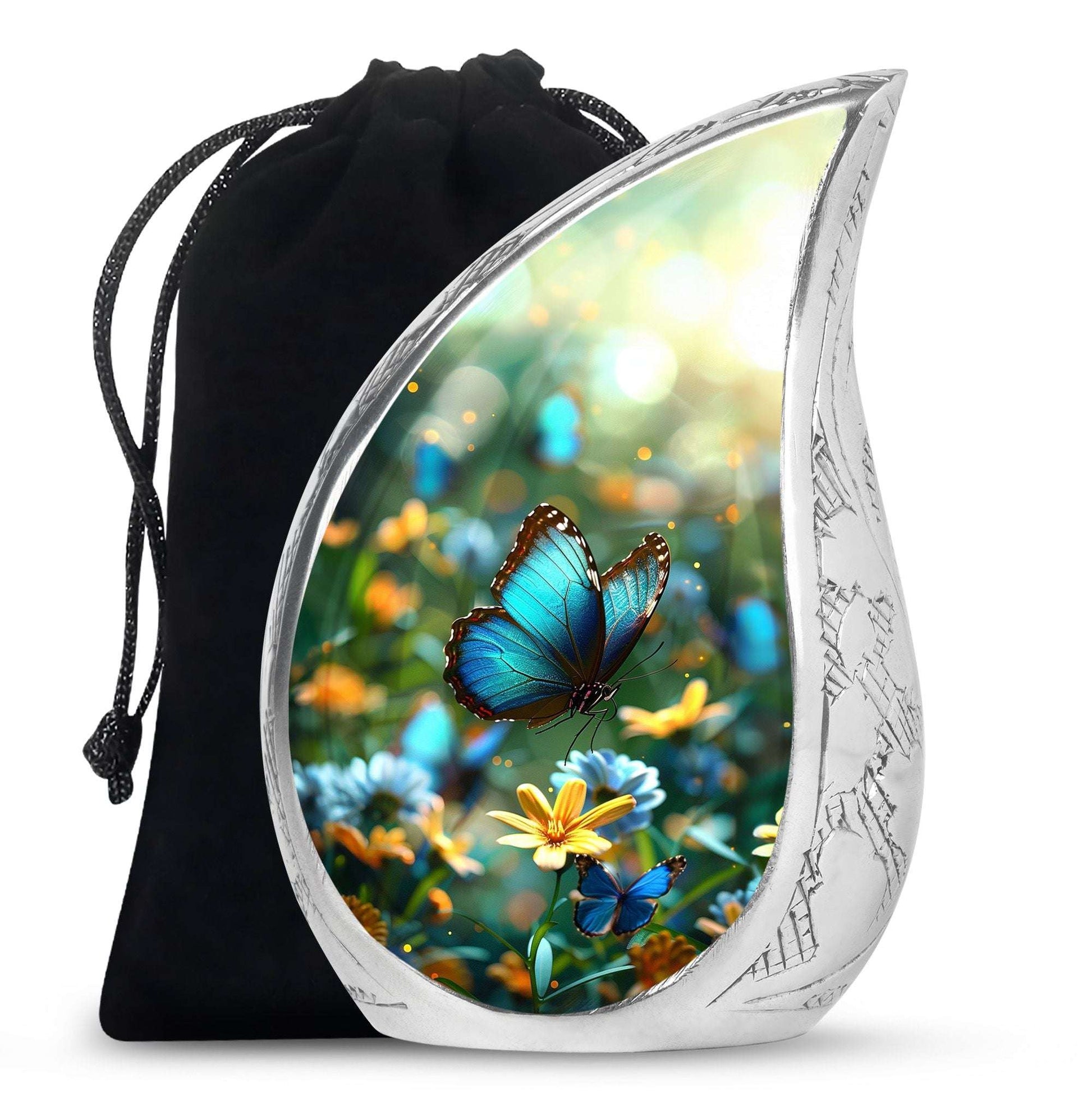 Butterfly Theme Large Urn 10 Inch