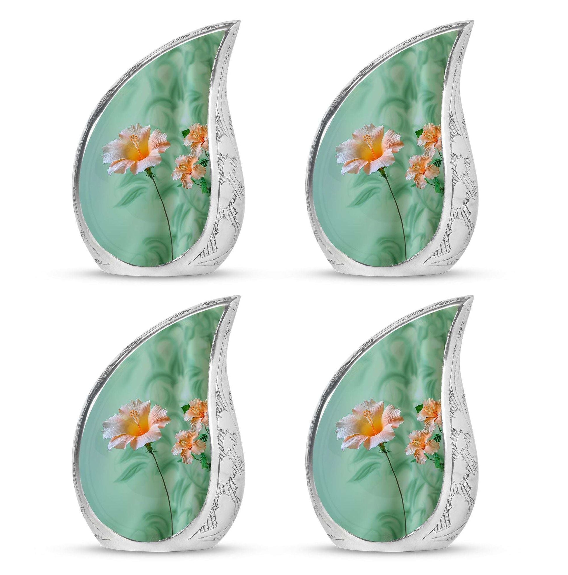 Flowers Theme 3 Inch Keepsake Pack of 4