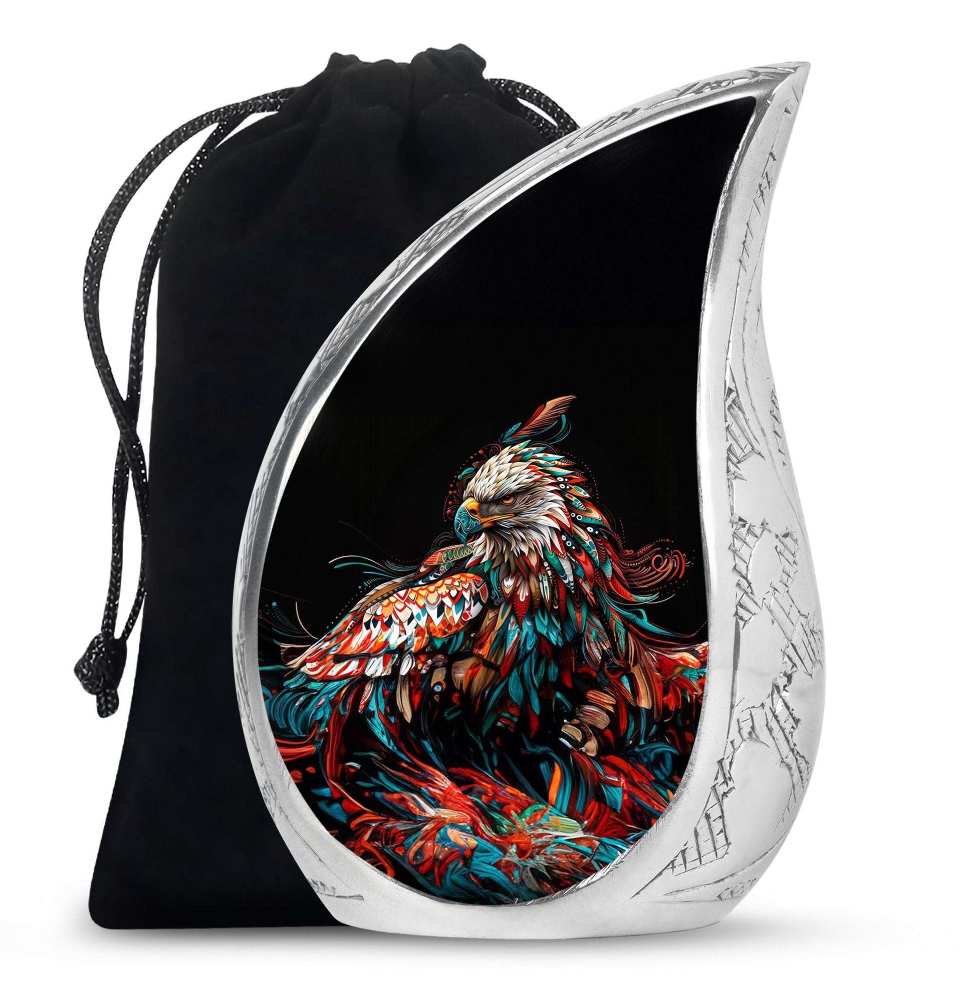 Eagle Theme Large Urn 10 Inch