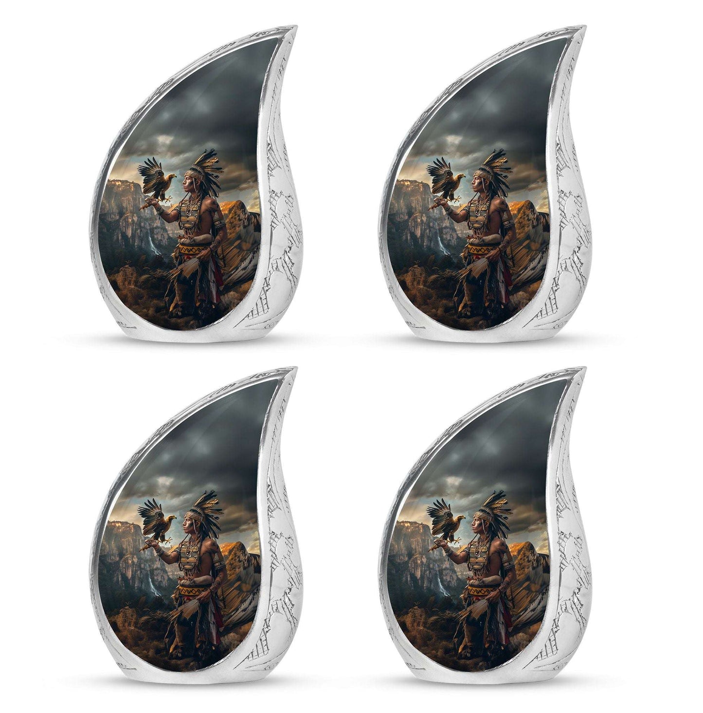 Tribe Man Theme 3 Inch Keepsake Pack of 4