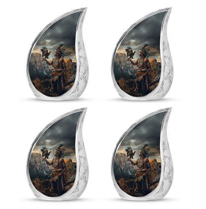 Tribe Man Theme 3 Inch Keepsake Pack of 4