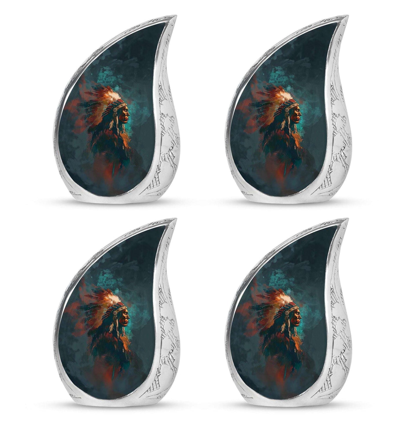 Tribe Man Theme 3 Inch Keepsake Pack of 4
