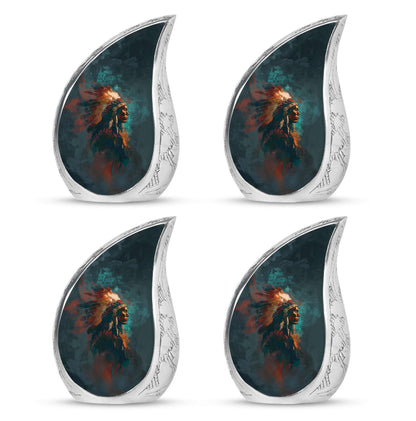 Tribe Man Theme 3 Inch Keepsake Pack of 4