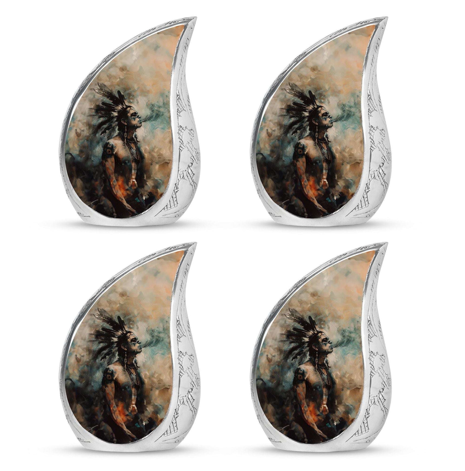 Tribe Man Theme 3 Inch Keepsake Pack of 4