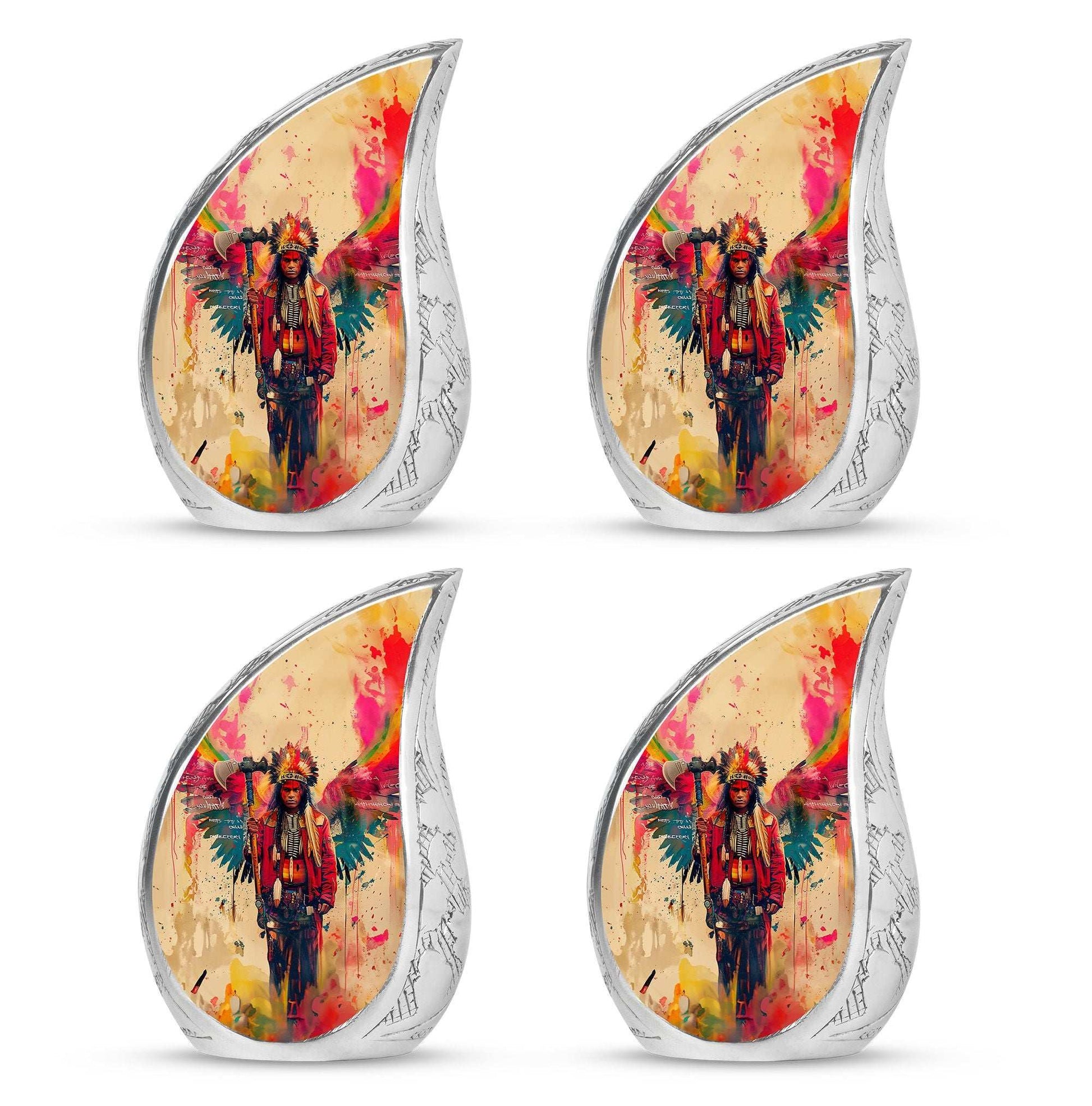 Tribe Man Theme 3 Inch Keepsake Pack of 4