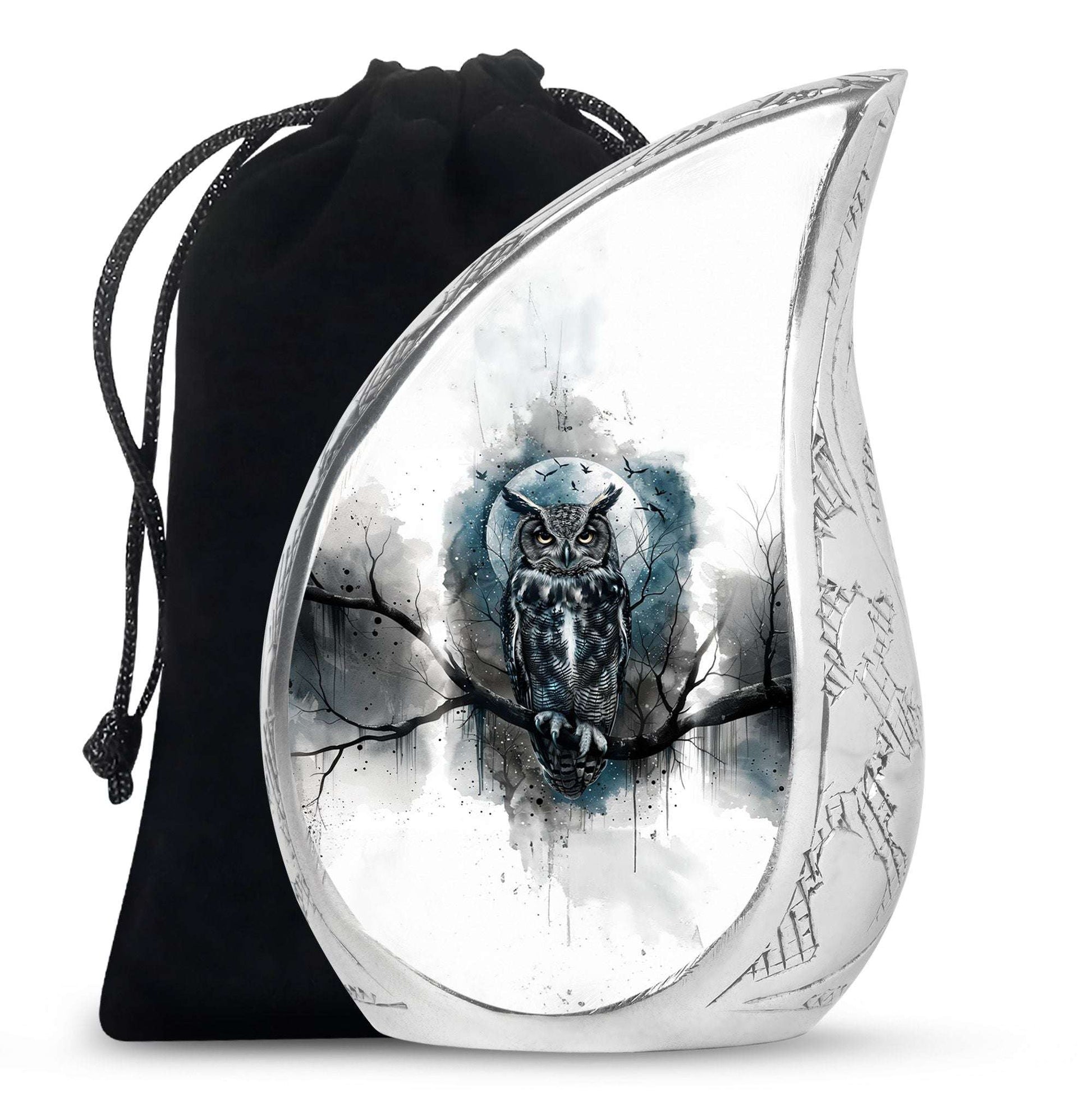 Owl Theme Large Urn 10 Inch