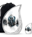 Owl Theme Large Urn With 1 Keepsake Urn