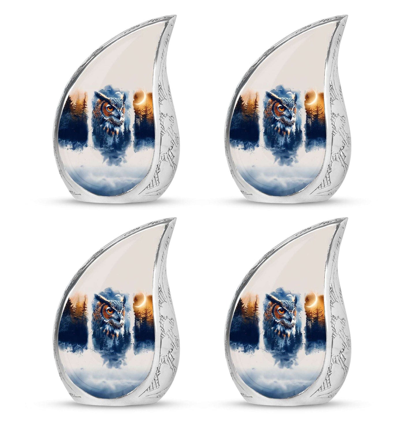 Owl Theme 3 Inch Keepsake Pack of 4