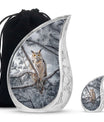Owl Theme Large Urn With 1 Keepsake Urn