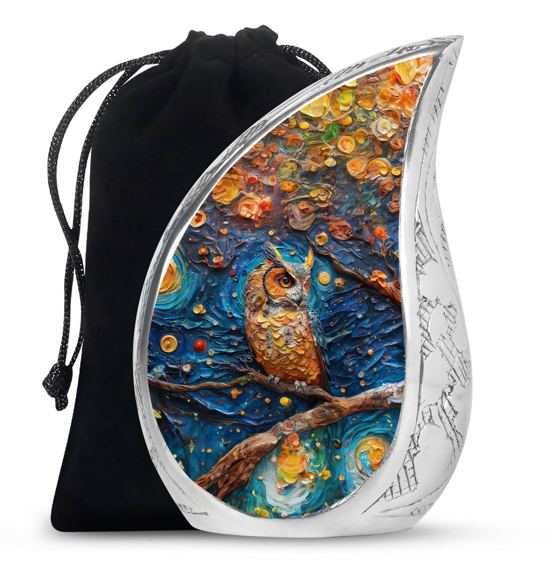 Owl Theme Large Urn 10 Inch