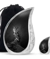 Owl Theme Large Urn With 1 Keepsake Urn