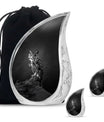 Owl Theme Large Urn With 2 Keepsake Urn