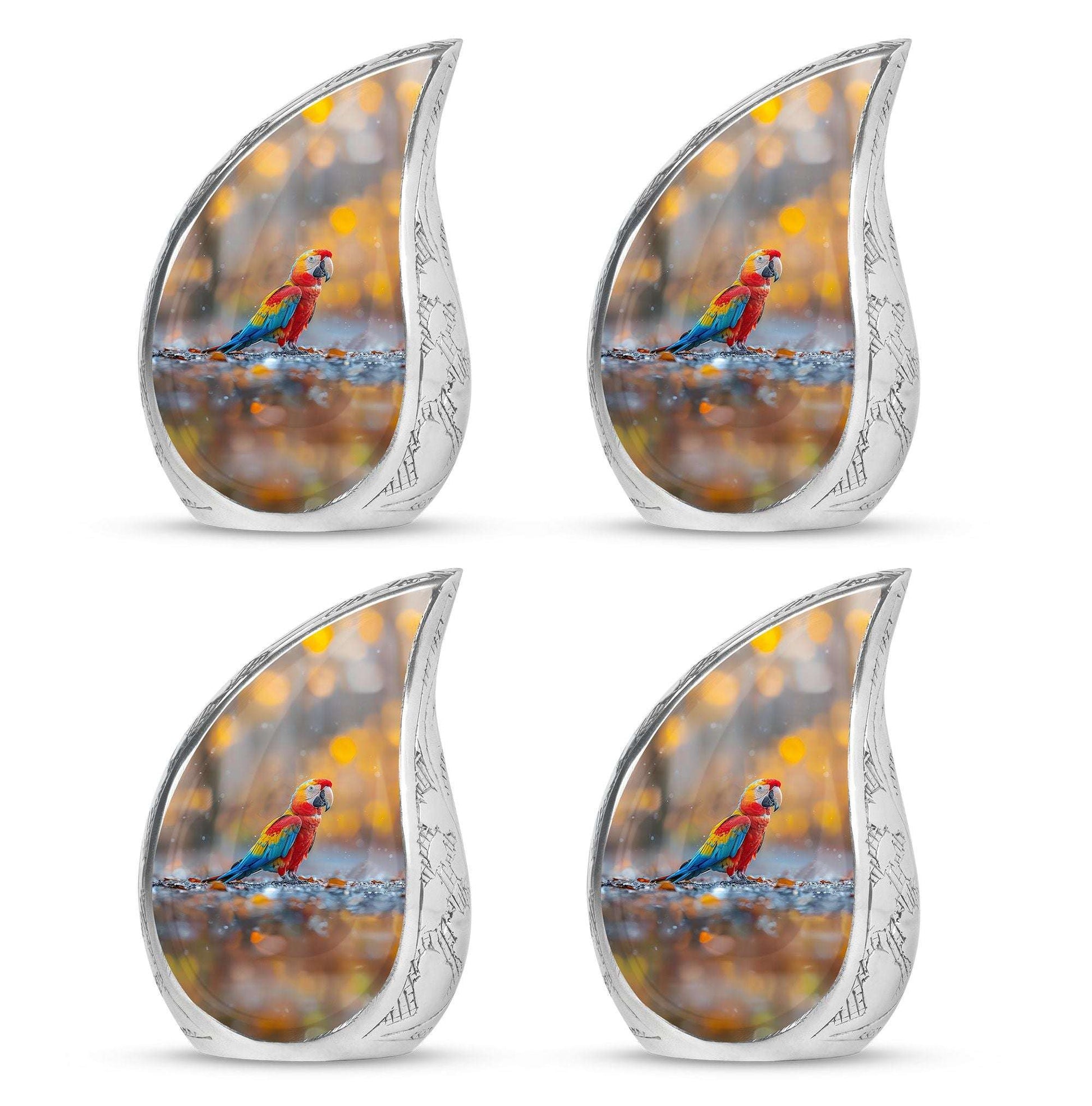 Macaw Parrot Theme 3 Inch Keepsake Pack of 4