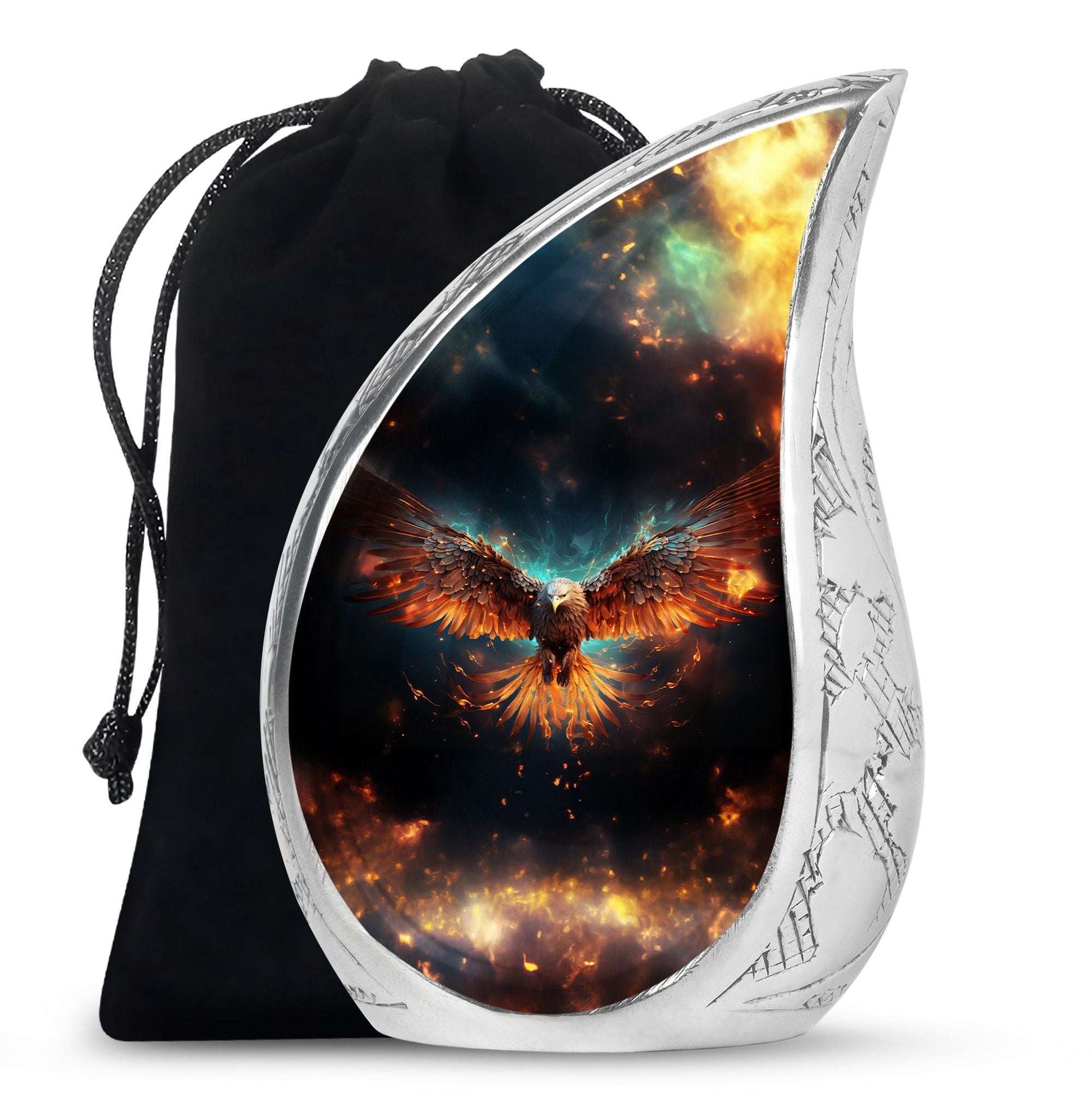 Eagle Theme Large Urn 10 Inch