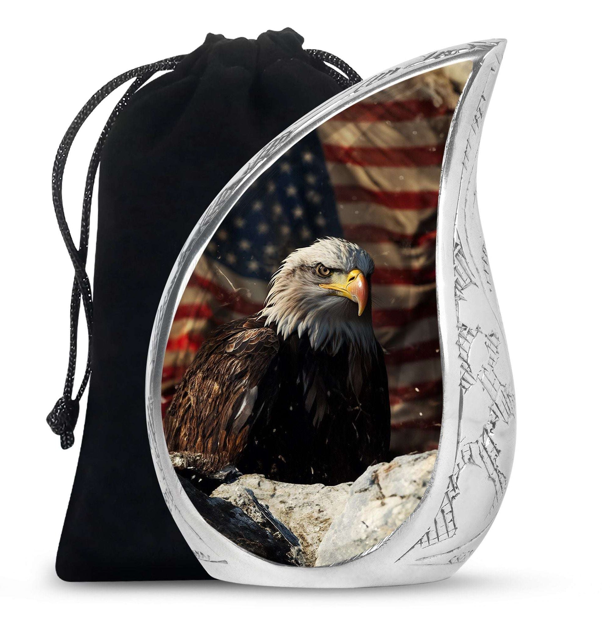 Eagle Theme Large Urn 10 Inch