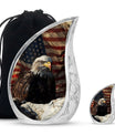 Eagle Theme Large Urn With 1 Keepsake Urn