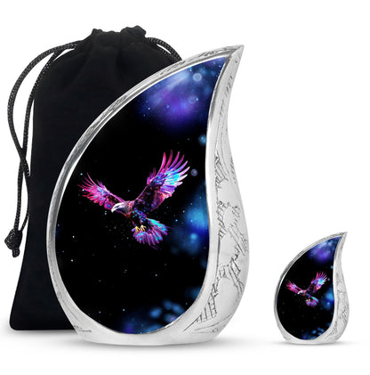 Eagle Theme Large Urn With 1 Keepsake Urn